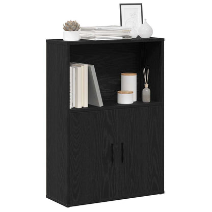 Libreria Rovere Nero 60x24x85 cm in Legno Multistrato | homemem39