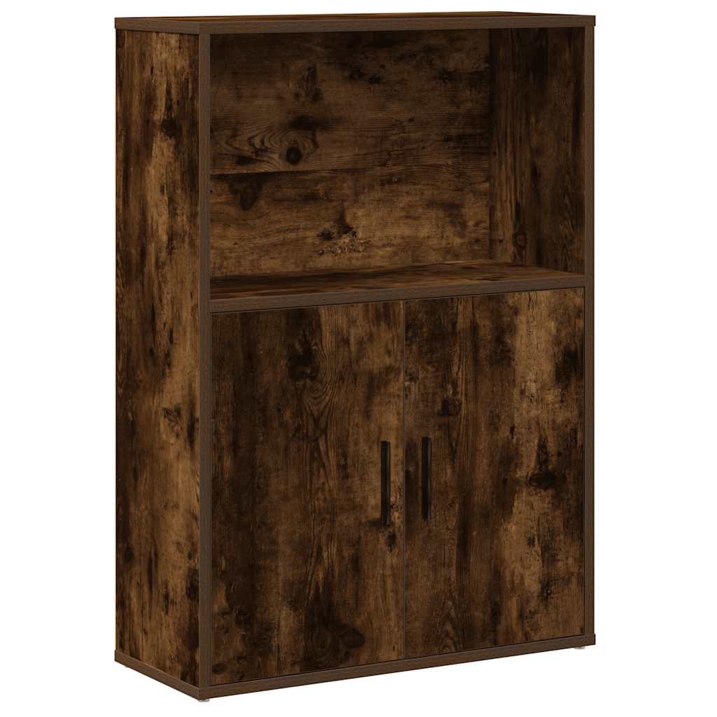 Libreria Rovere Fumo 60x24x85 cm in Truciolato | homemem39