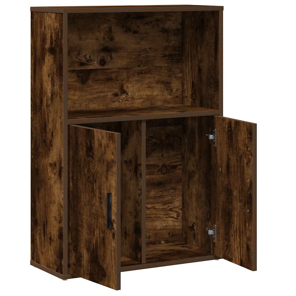 Libreria Rovere Fumo 60x24x85 cm in Truciolato | homemem39