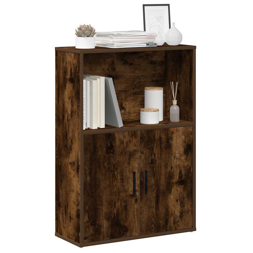 Libreria Rovere Fumo 60x24x85 cm in Truciolato | homemem39