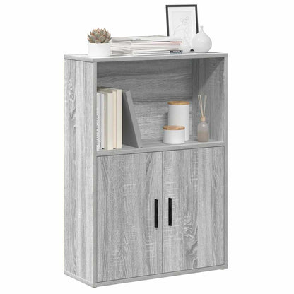 Libreria Grigio Sonoma 60x24x85 cm in Legno Multistrato | homemem39