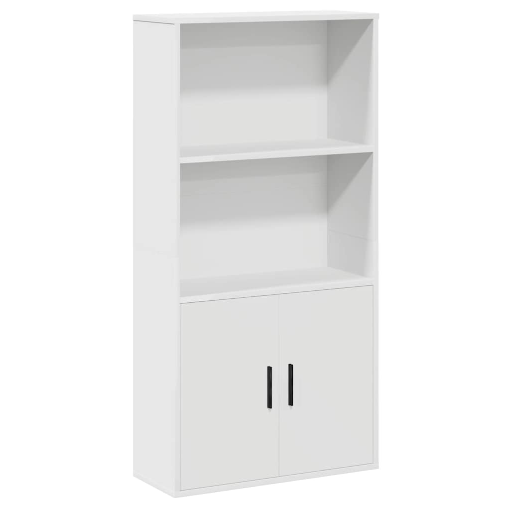 Libreria Bianca 60x24x120 cm in Legno Multistrato | homemem39