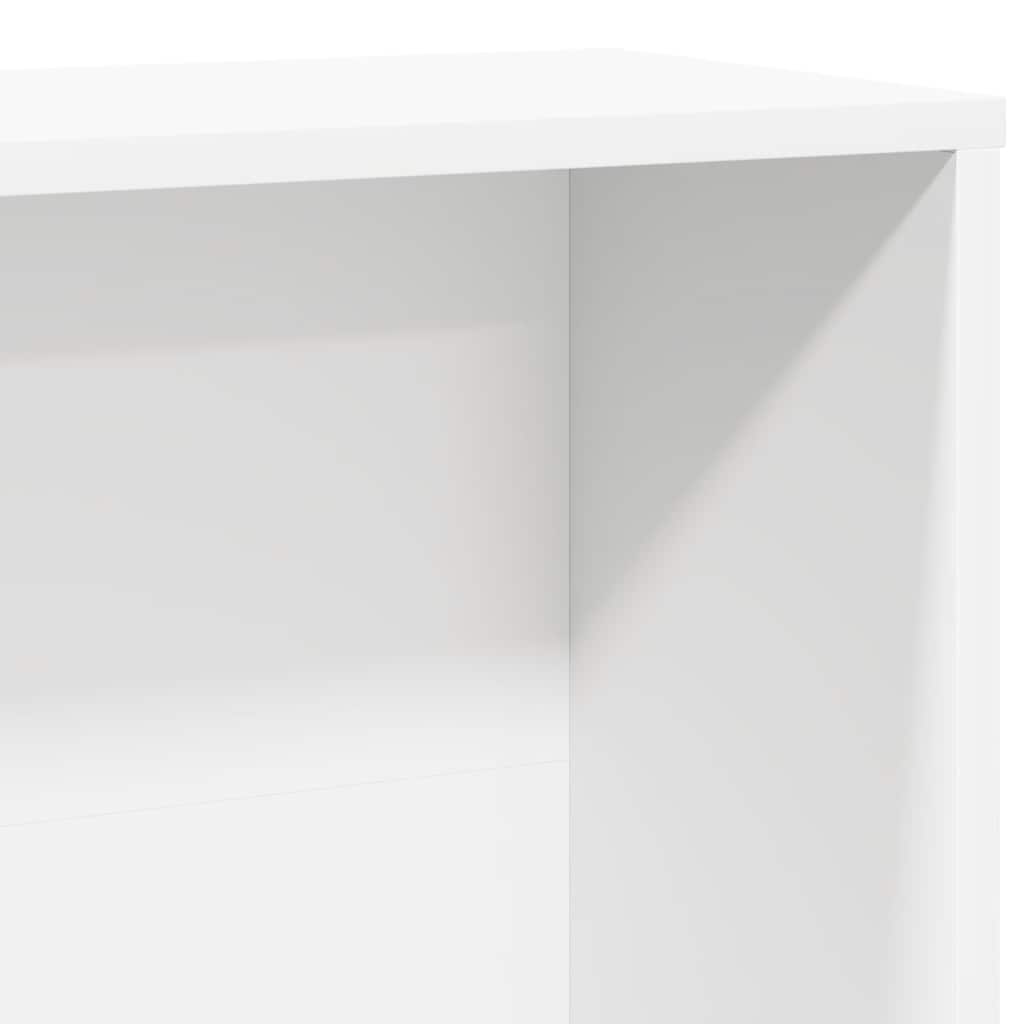 Libreria Bianca 60x24x120 cm in Legno Multistrato | homemem39