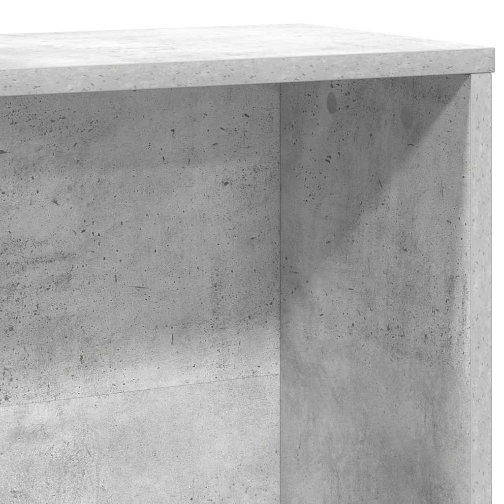 Libreria Grigio Cemento 60x24x120 cm in Legno Multistrato | homemem39