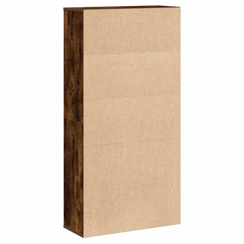 Libreria Rovere Fumo 60x24x120 cm in Truciolato | homemem39