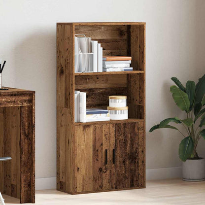 Libreria Legno Vecchio 60x24x120 cm in Legno Multistrato | homemem39