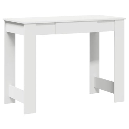Scrivania Bianca 100x45x75 cm in Legno Multistrato - homemem39