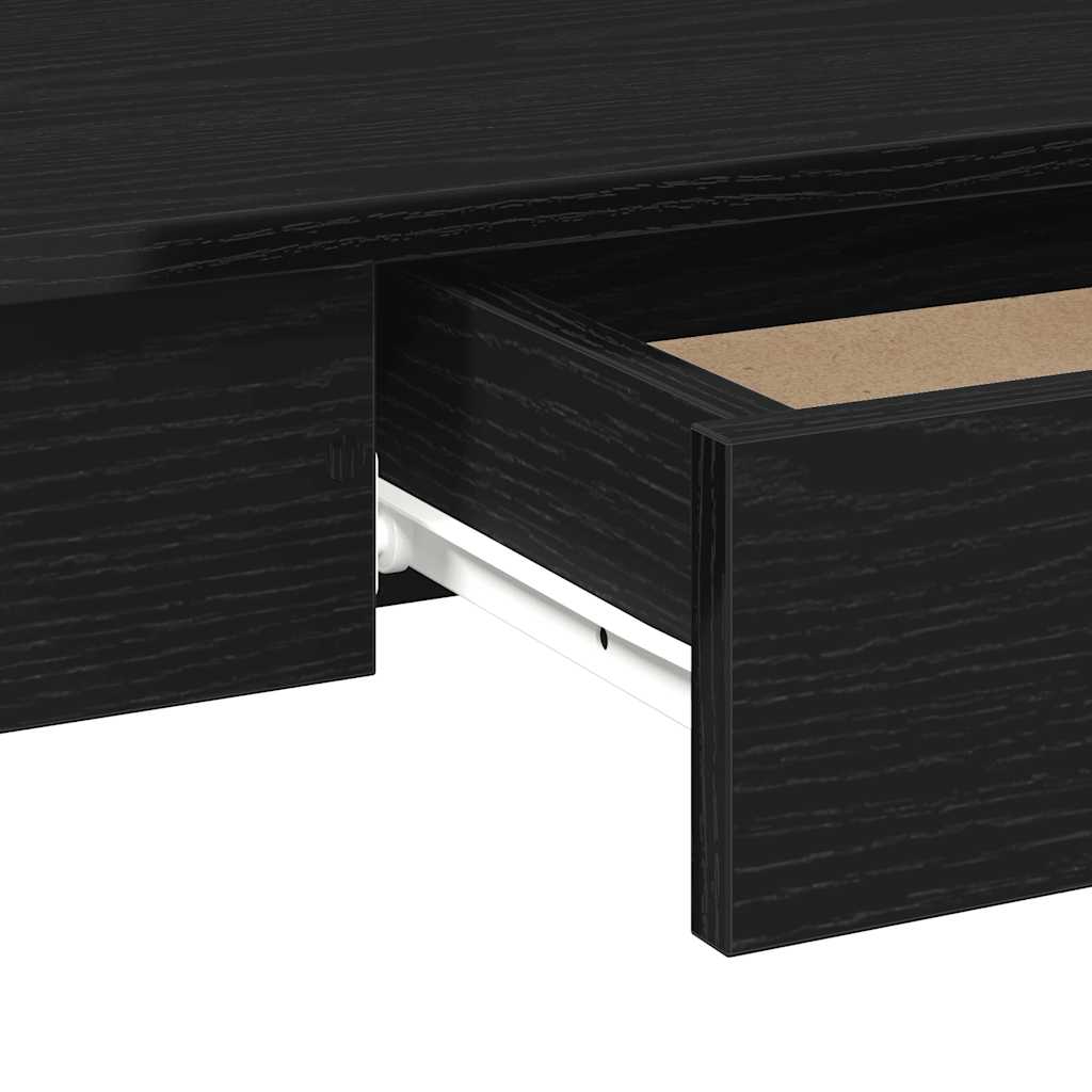 Scrivania Nera 100x45x75 cm in Legno Multistrato - homemem39