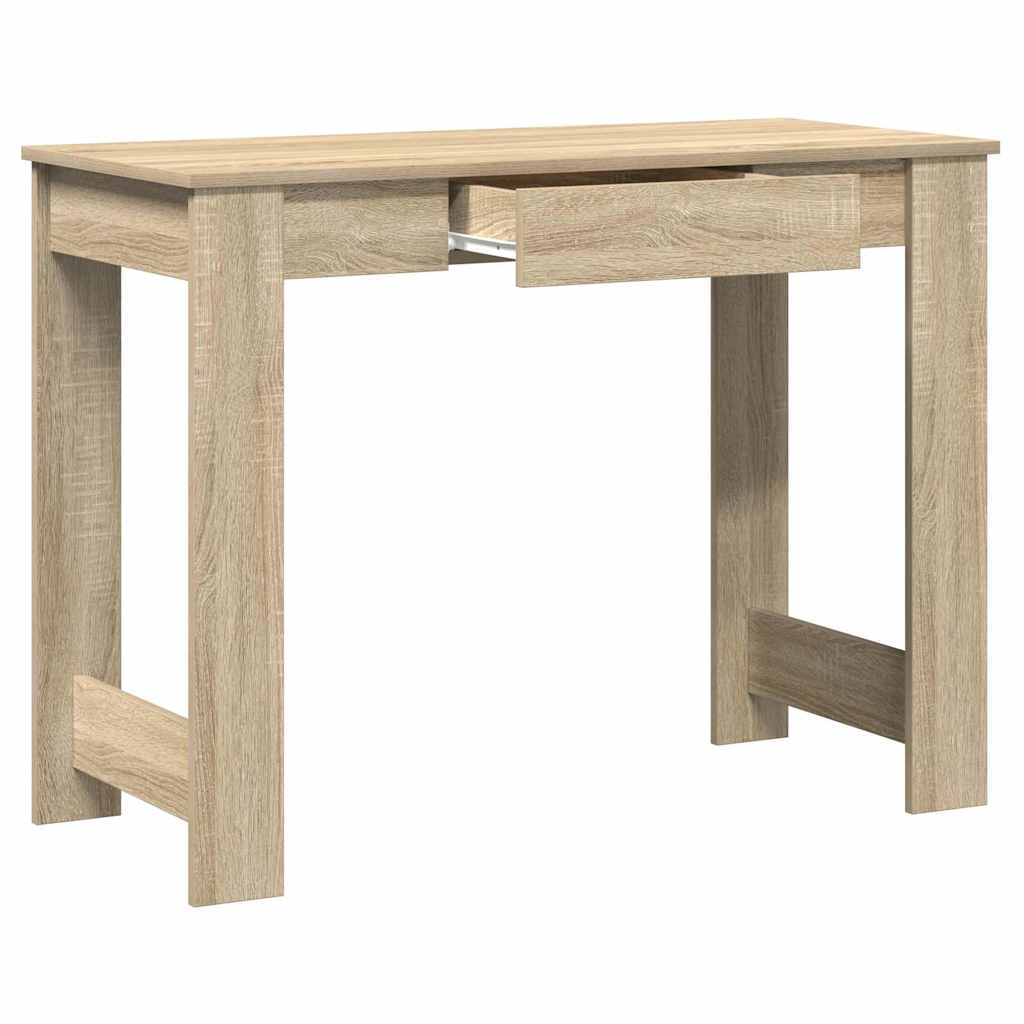 Scrivania Rovere Sonoma 100x45x75 cm in Legno Multistrato | homemem39