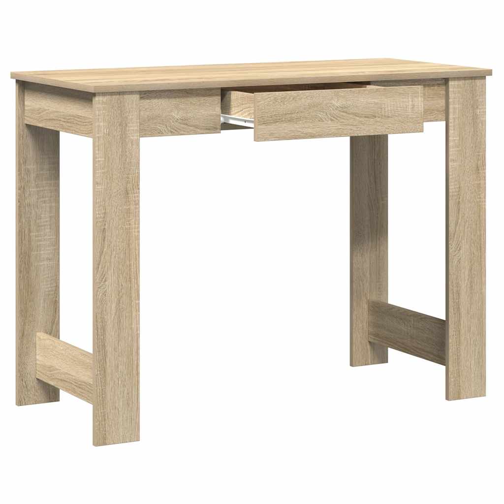 Scrivania Rovere Sonoma 100x45x75 cm in Legno Multistrato - homemem39
