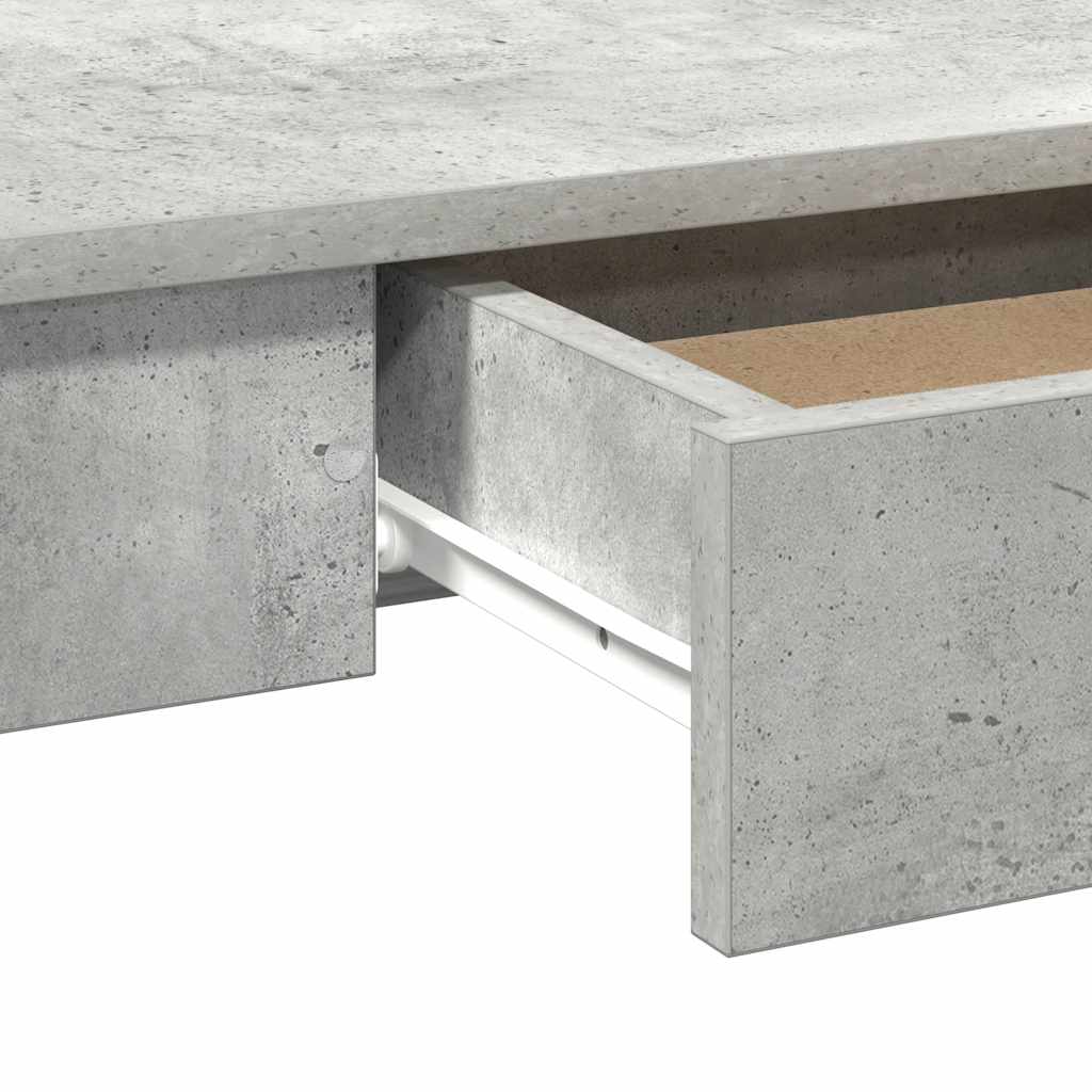 Scrivania Grigio Cemento 100x45x75 cm in Legno Multistrato | homemem39
