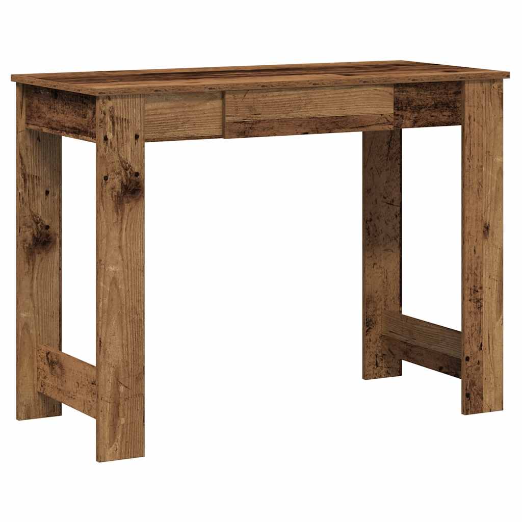 Scrivania Legno Vecchio 100x45x75 cm in Legno Multistrato - homemem39