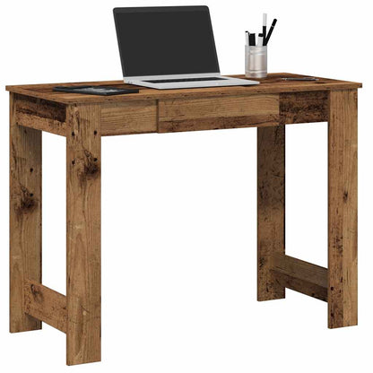 Scrivania Legno Vecchio 100x45x75 cm in Legno Multistrato - homemem39