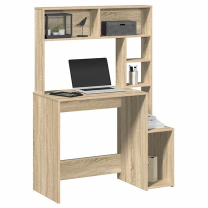 Scrivania Mensole Rovere Sonoma 100x45x140 cm Legno Multistrato - homemem39