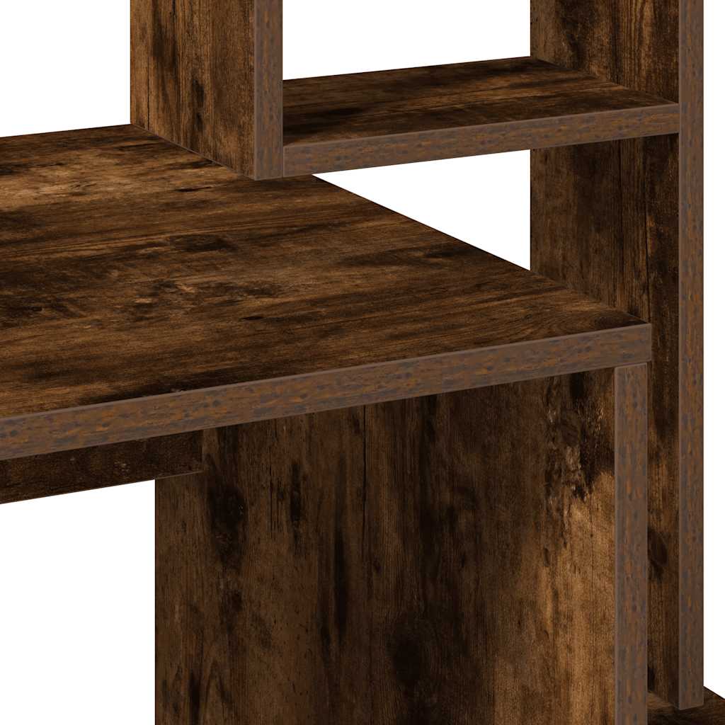 Scrivania Mensole Rovere Fumo 100x45x140 cm Legno Multistrato - homemem39