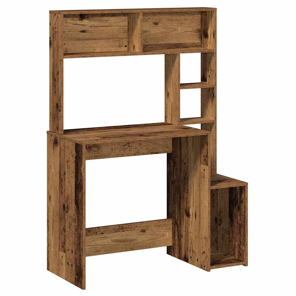 Scrivania Mensole Legno Vecchio 100x45x140 cm Legno Multistrato - homemem39