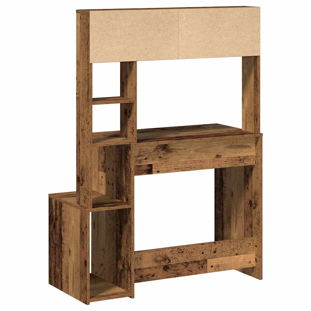 Scrivania Mensole Legno Vecchio 100x45x140 cm Legno Multistrato - homemem39
