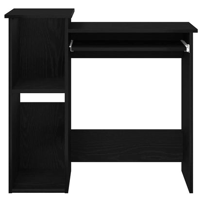 Scrivania con Mensole Nera 84x40x78 cm in Legno Multistrato | homemem39