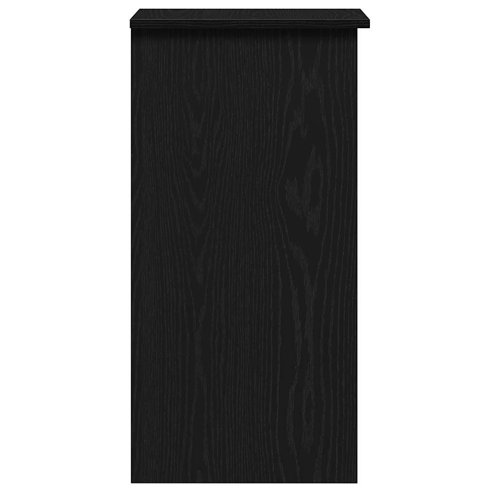 Scrivania con Mensole Nera 84x40x78 cm in Legno Multistrato | homemem39