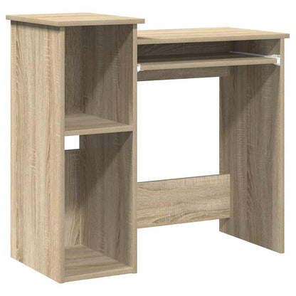 Scrivania e Ripiani Rovere Sonoma 84x40x78 cm Legno Multistrato - homemem39
