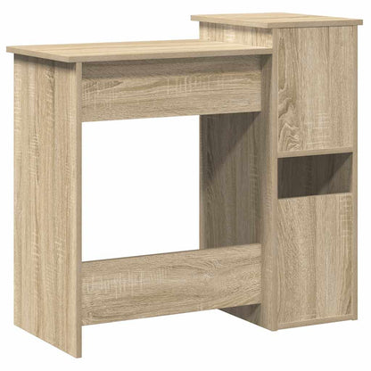 Scrivania e Ripiani Rovere Sonoma 84x40x78 cm Legno Multistrato - homemem39