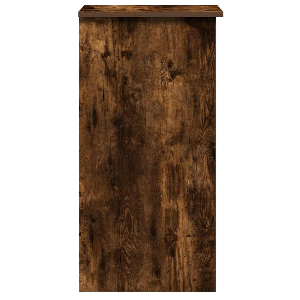 Scrivania Mensole Rovere Fumo 84x40x78 cm Legno Multistrato - homemem39