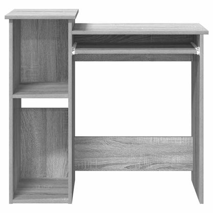 Scrivania Mensole Grigio Sonoma 84x40x78 cm Legno Multistrato | homemem39