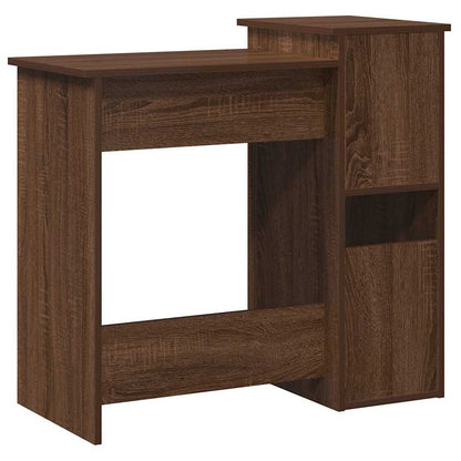 Scrivania Mensole Rovere Marrone 84x40x78 cm Legno Multistrato - homemem39