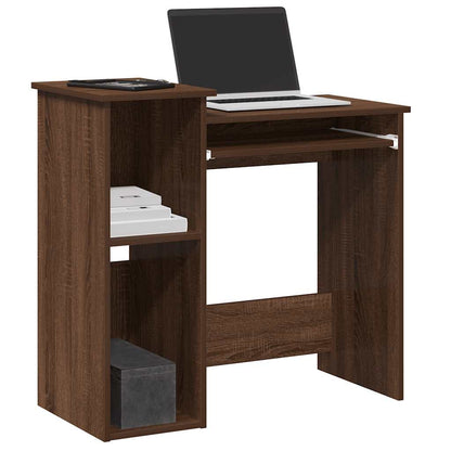 Scrivania Mensole Rovere Marrone 84x40x78 cm Legno Multistrato | homemem39