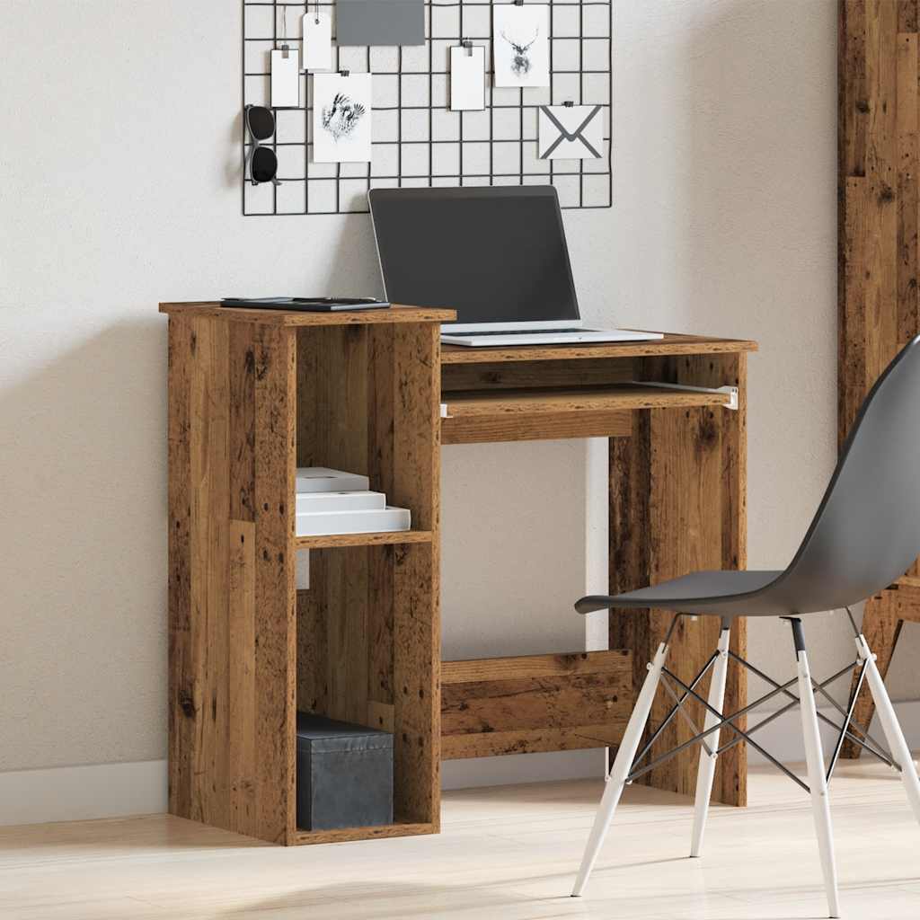 Scrivania Mensole Legno Vecchio 84x40x78 cm Legno Multistrato - homemem39
