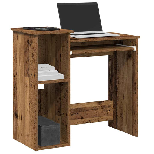 Scrivania Mensole Legno Vecchio 84x40x78 cm Legno Multistrato - homemem39