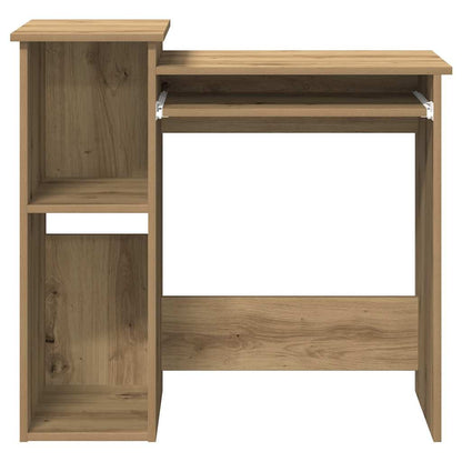 Scrivania Mensole Rovere Artigianale 84x40x78 cm Truciolato - homemem39