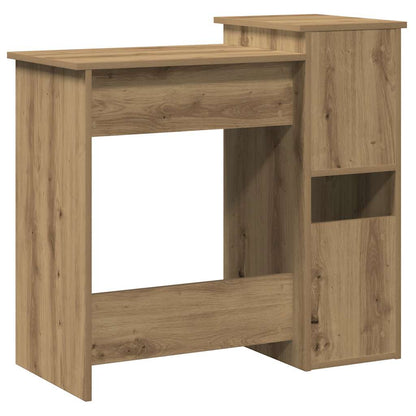 Scrivania Mensole Rovere Artigianale 84x40x78 cm Truciolato - homemem39