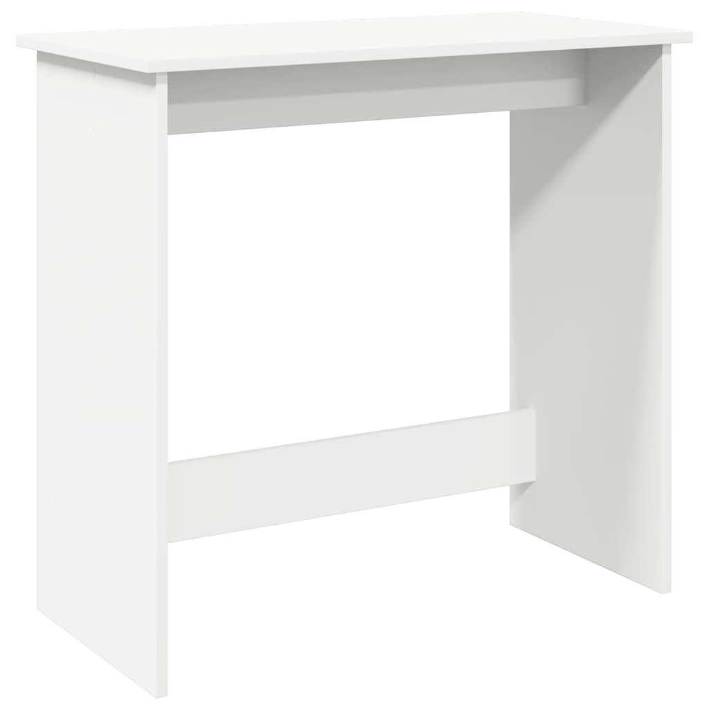 Scrivania Bianca 80x40x75 cm in Legno Multistrato - homemem39
