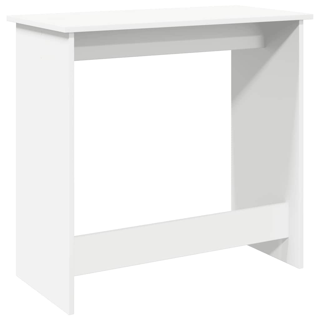 Scrivania Bianca 80x40x75 cm in Legno Multistrato | homemem39