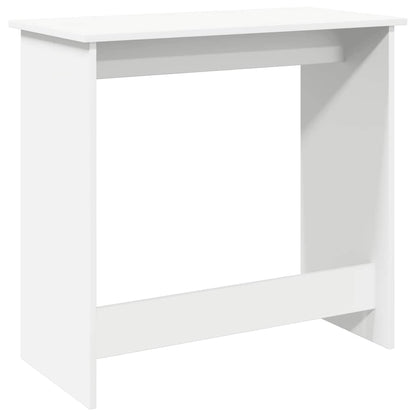 Scrivania Bianca 80x40x75 cm in Legno Multistrato - homemem39