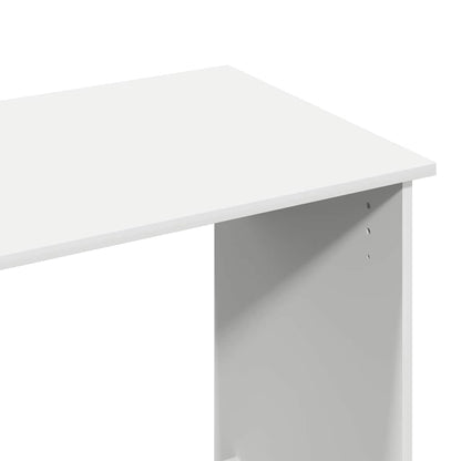 Scrivania Bianca 80x40x75 cm in Legno Multistrato | homemem39