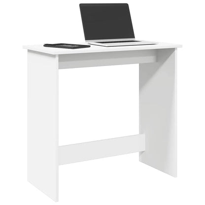 Scrivania Bianca 80x40x75 cm in Legno Multistrato | homemem39