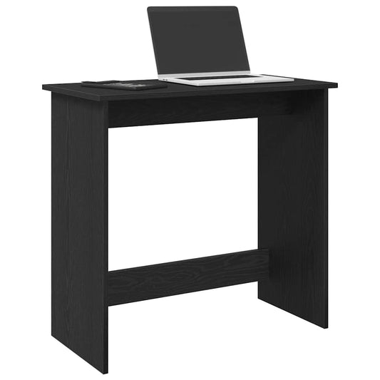 Scrivania Nera 80x40x75 cm in Legno Multistrato - homemem39