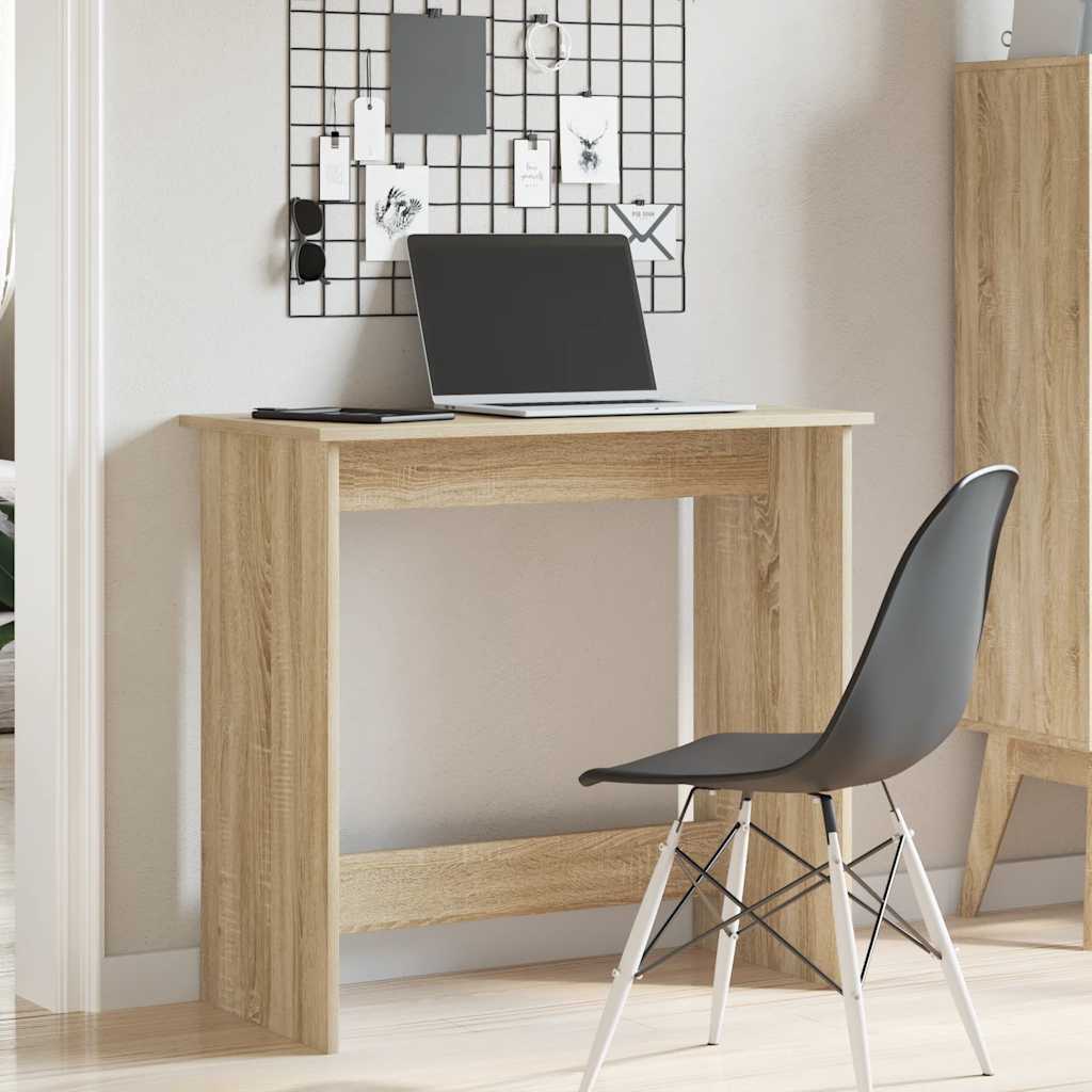 Scrivania Rovere Sonoma 80x40x75 cm in Legno Multistrato - homemem39