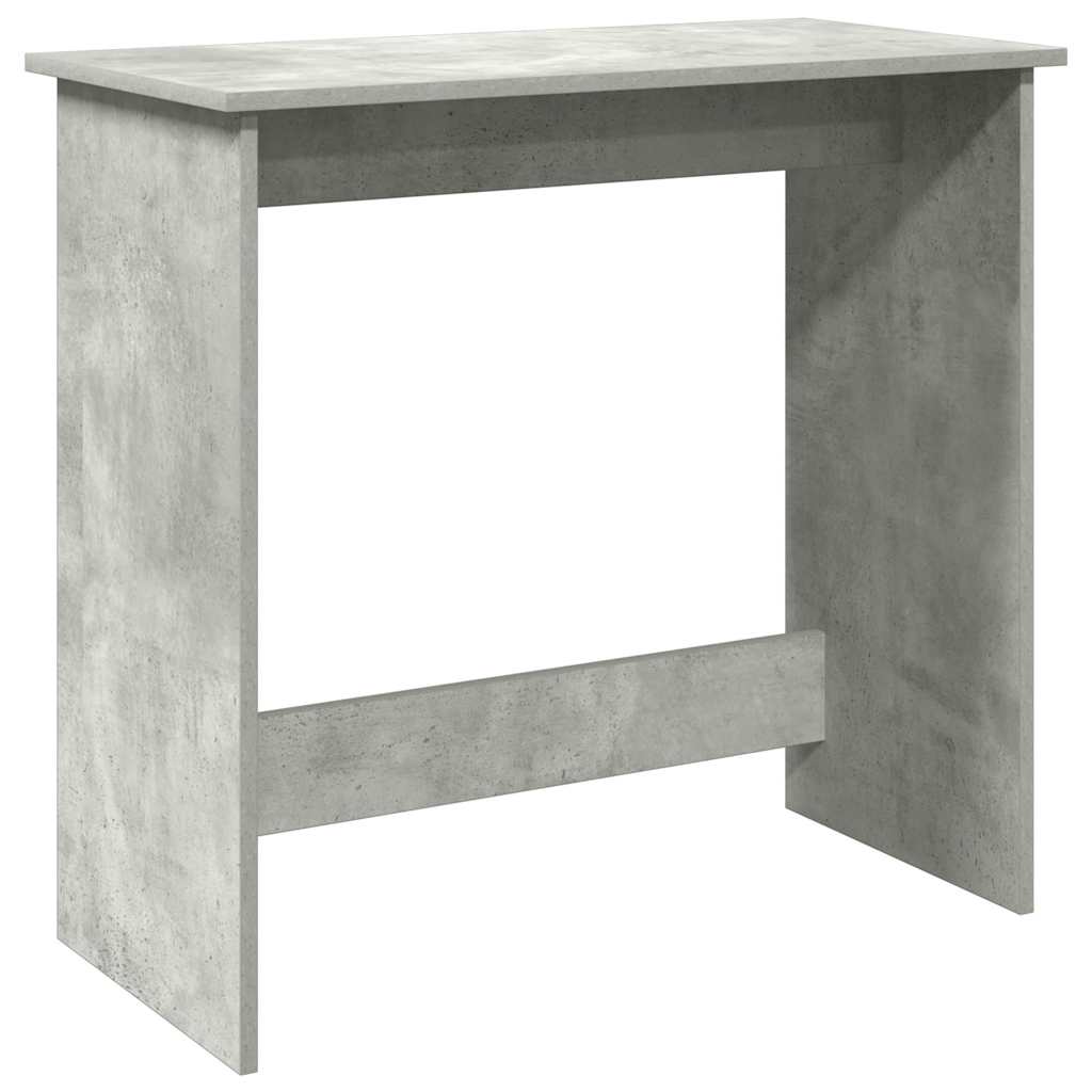 Scrivania Grigio Cemento 80x40x75 cm in Legno Multistrato | homemem39