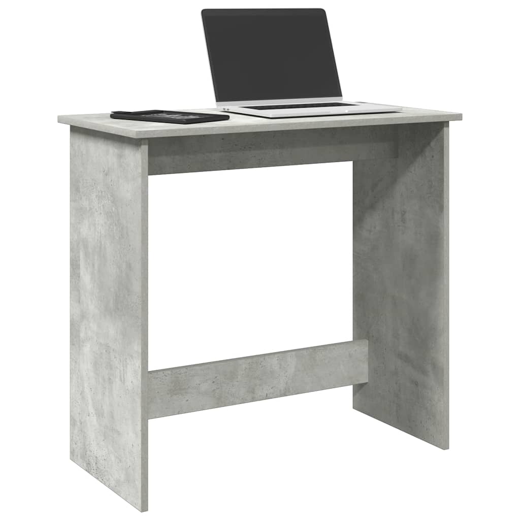 Scrivania Grigio Cemento 80x40x75 cm in Legno Multistrato - homemem39