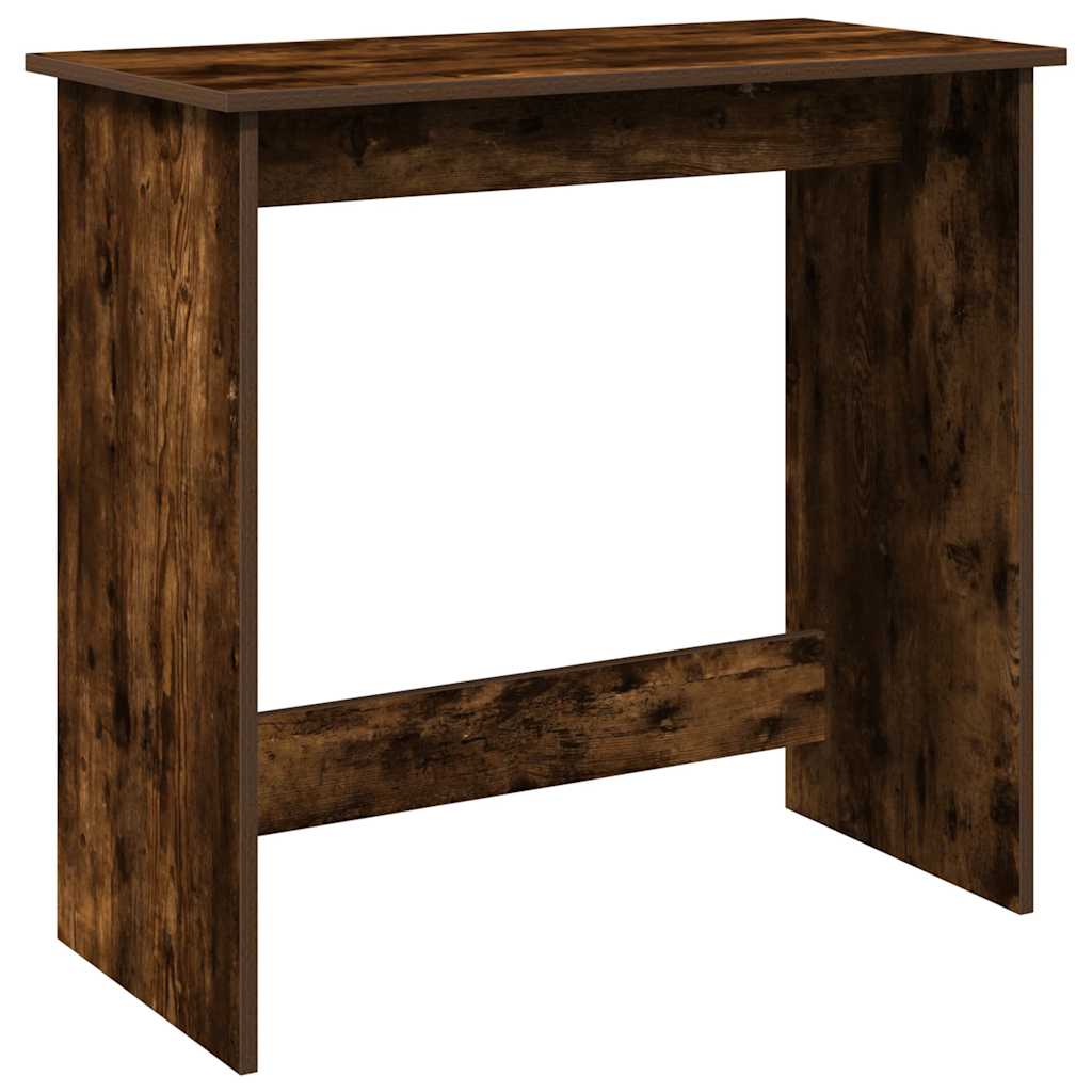 Scrivania Rovere Fumo 80x40x75 cm in Legno Multistrato | homemem39