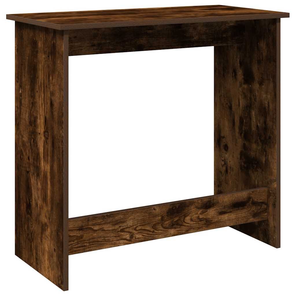Scrivania Rovere Fumo 80x40x75 cm in Legno Multistrato - homemem39