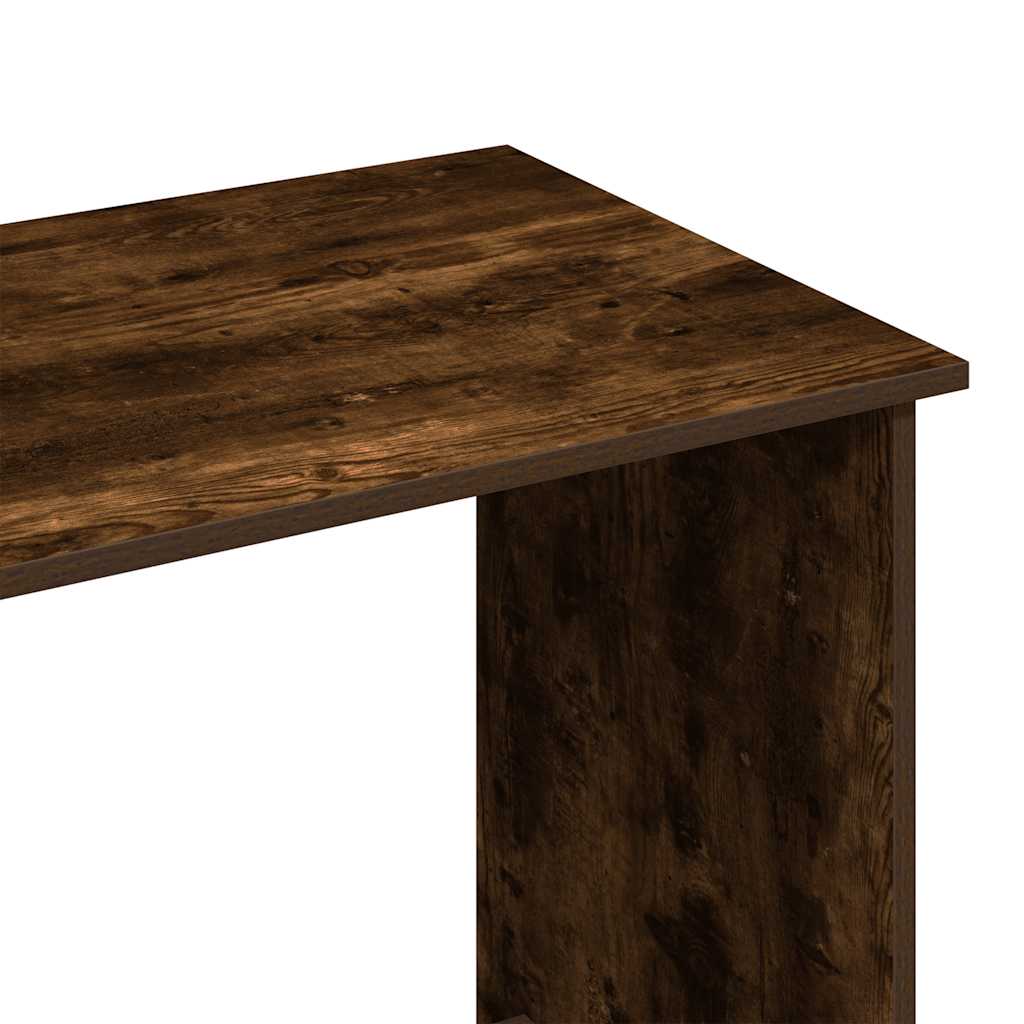 Scrivania Rovere Fumo 80x40x75 cm in Legno Multistrato | homemem39