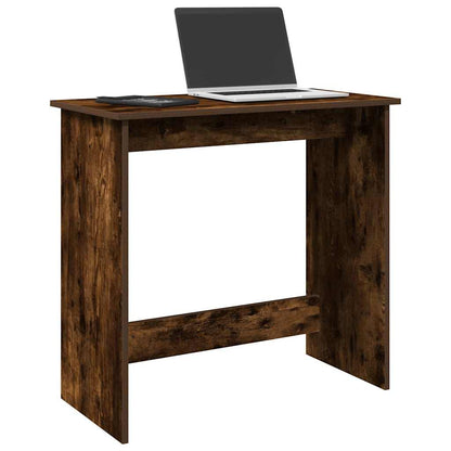 Scrivania Rovere Fumo 80x40x75 cm in Legno Multistrato | homemem39