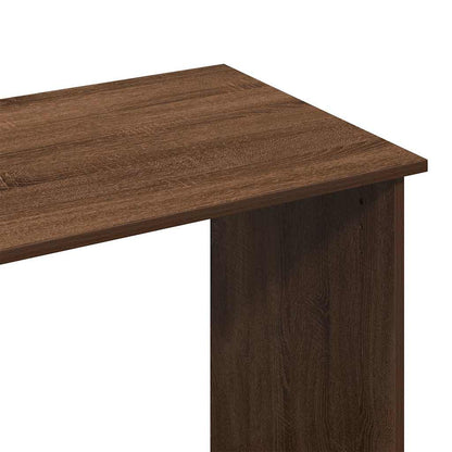 Scrivania Rovere Marrone 80x40x75 cm in Legno Multistrato - homemem39