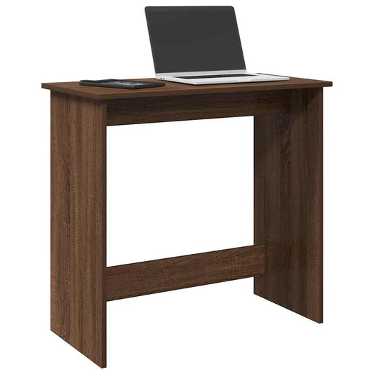 Scrivania Rovere Marrone 80x40x75 cm in Legno Multistrato - homemem39
