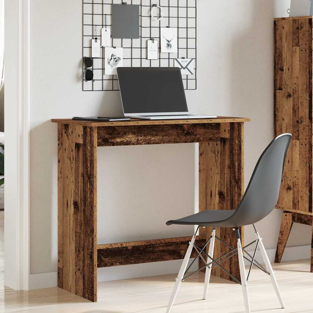 Scrivania Legno Antico 80x40x75 cm in Truciolato - homemem39