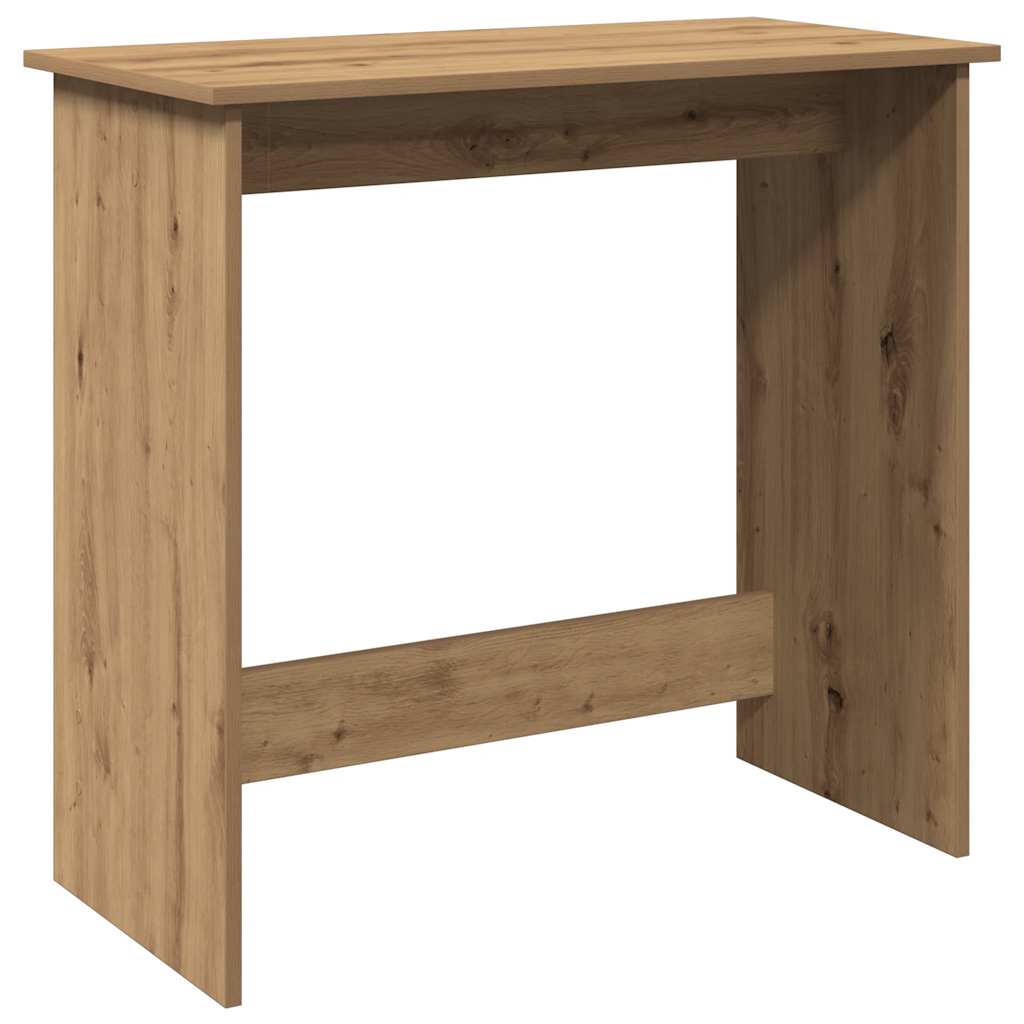 Scrivania Rovere Artigianale 80x40x75 cm in Legno Multistrato - homemem39